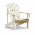 Adirondackstuhl Holz Cremeweißer Outdoor Gartenstuhl