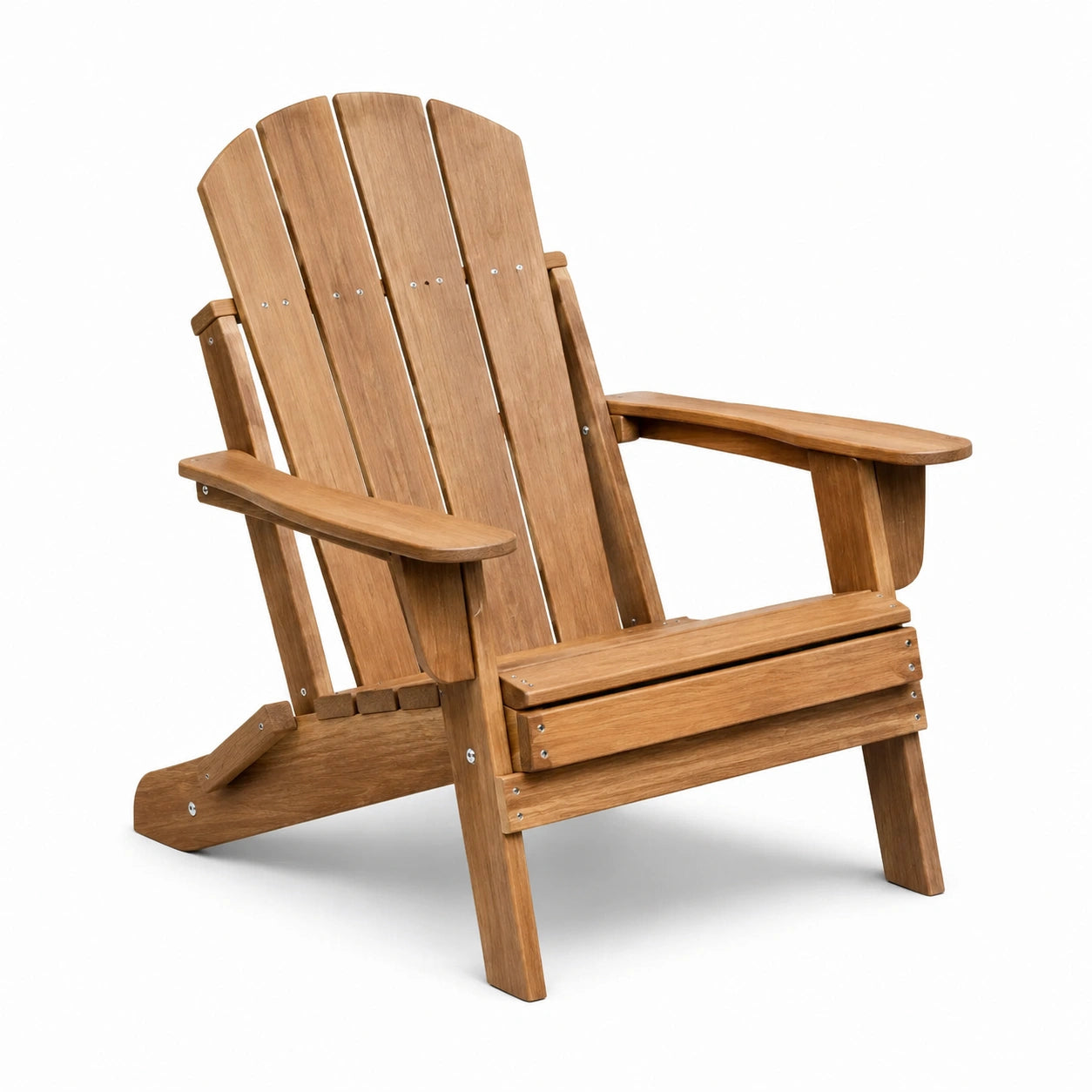 Teakholz Adirondack Stuhl Braun für den Außenbereich