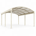Aluminium Carport mit Polycarbonatdach Beige 3m x 5m