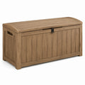 Kunststoff Gartenbox Braun mit Holzoptik 120x60x55 cm