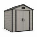 Kunststoff Gartenhaus Grau 185x152x226 cm
